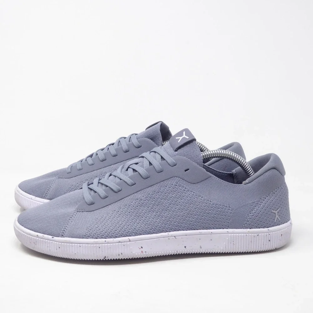 Flux Mens Adapt Knit Trainers Concrete Grey Sneakers Breathable Size 11